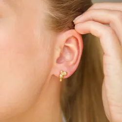 kule øredobber i forgylt sølv - Bubbly Pure