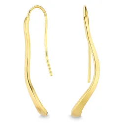 øredobber i forgylt sølv