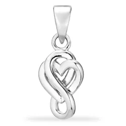 hjerte infinity anheng i sølv - Amoré