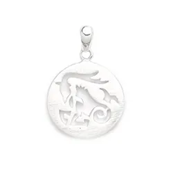 Stenbukken stjernetegnet anheng i sølv