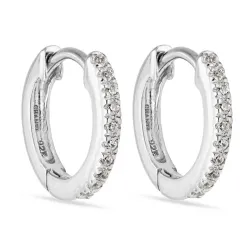 12 mm zirkon creol i sølv
