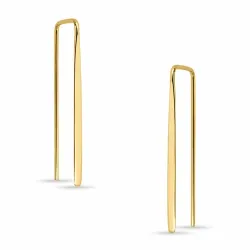 lange øredobber i forgylt sølv