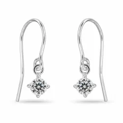 zirkon ørekroker i sølv