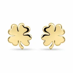 firkløver ørestikker i forgylt sølv