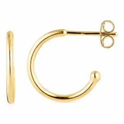 12 mm halvcreol i forgylt sølv - Mix & Match