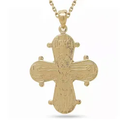 dagmarkors med fadervår halskjede i forgylt sølv med anheng i forgylt sølv