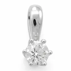 0,30 ct lab grown diamant solitaireanheng i 14 karat hvitt gull 0,30 ct