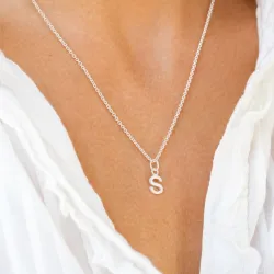 bokstav s anheng i sølv - My Letter