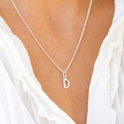 bokstav d anheng i sølv - My Letter