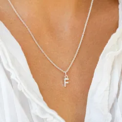 bokstav f anheng i sølv - My Letter