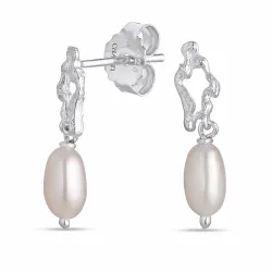 perle øredobber i sølv - Lumé Etched