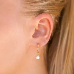 perle halvcreol i forgylt sølv - Lumé Etched