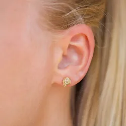 ørestikker i forgylt sølv - Lumé Etched