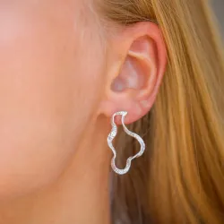 øredobber i sølv - Lumé Etched