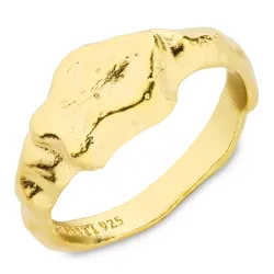 ring i forgylt sølv - Lumé Etched