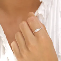 zirkon ring i sølv - Lumé Illume