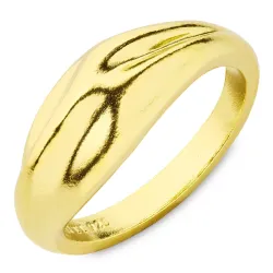 ring i forgylt sølv