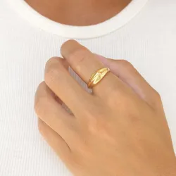 ring i forgylt sølv