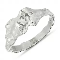 bred zirkon ring i sølv