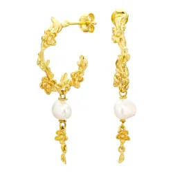 perle halvcreol i forgylt messing - Eliné