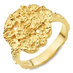 ring i forgylt messing - Eliné