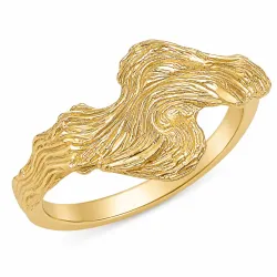 ring i forgylt messing - Lumé Etched