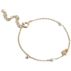 Enamel Melia Daisy armbånd i forgylt sølv