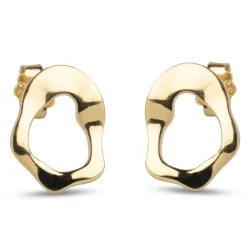 Enamel Daphne øredobber i forgylt sølv