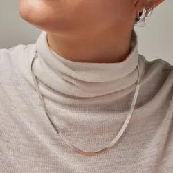 Enamel Carla halskjede i sølv