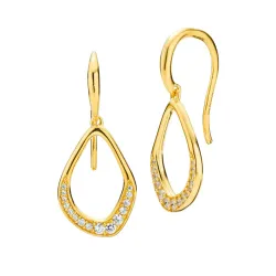 Izabel Camille Titania øredobber i forgylt sølv