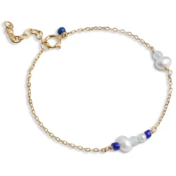 Enamel Sofia Marine armbånd i forgylt sølv