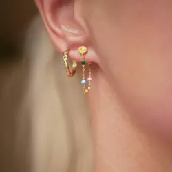 Enamel Lola Dreamy kjedeøreringer i forgylt sølv multifarget emalje