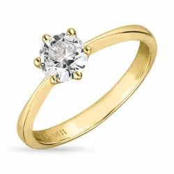 kolleksjonsprøve zirkon ring i 8 karat