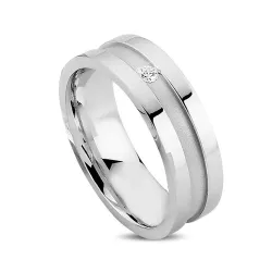 kolleksjonsprøve zirkon ring i sølv