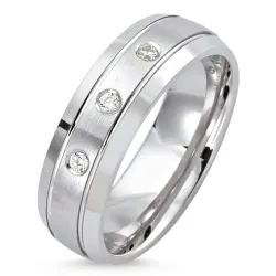 kolleksjonsprøve ring i rodinert sølv