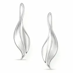 kolleksjonsprøve blad øredobber i sølv