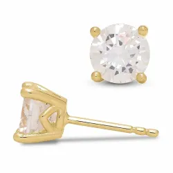 kolleksjonsprøve ørestikker i forgylt sølv