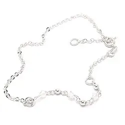 kolleksjonsprøve ankelkjede i sølv