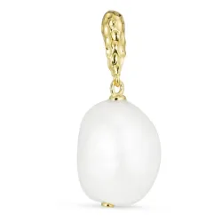 kolleksjonsprøve perle anheng i forgylt sølv